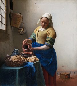 Johannes Vermeer, Mleczarka, slajd