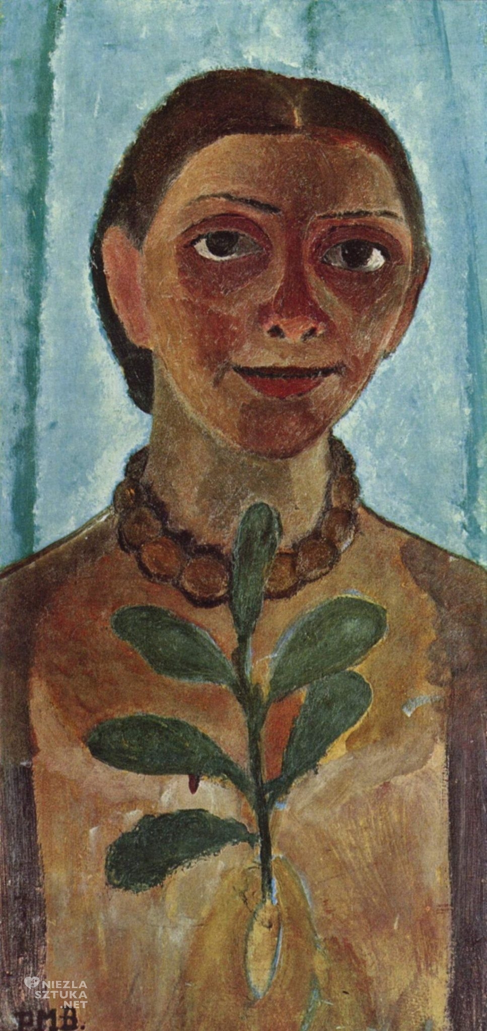 Paula Modersohn-Becker, Autoportret , niemieckie malarstwo, ekspresjonizm, Niezła sztuka