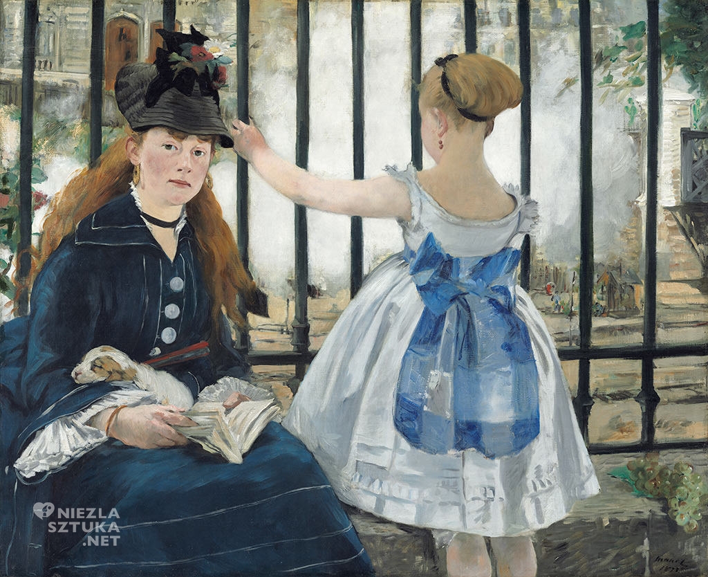 Édouard Manet, Stacja Kolejowa, impresjonizm,Niezła Sztuka