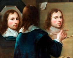 Johannes Gumpp, Potrójny autoportret, malarstwo, niezła sztuka