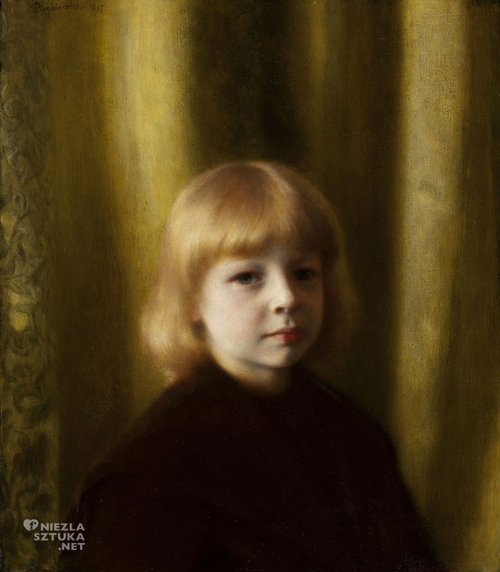 Józef Pankiewicz, Portret Stefana Polczyńskiego, malarstwo polskie, sztuka polska, Niezła sztuka, dziecko w sztuce, dziecko w malarstwie
