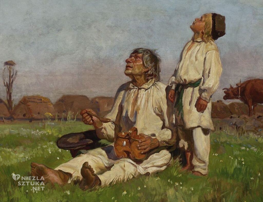 Józef Chełmoński, Bociany, malarstwo polskie, sztuka polska, Niezła sztuka