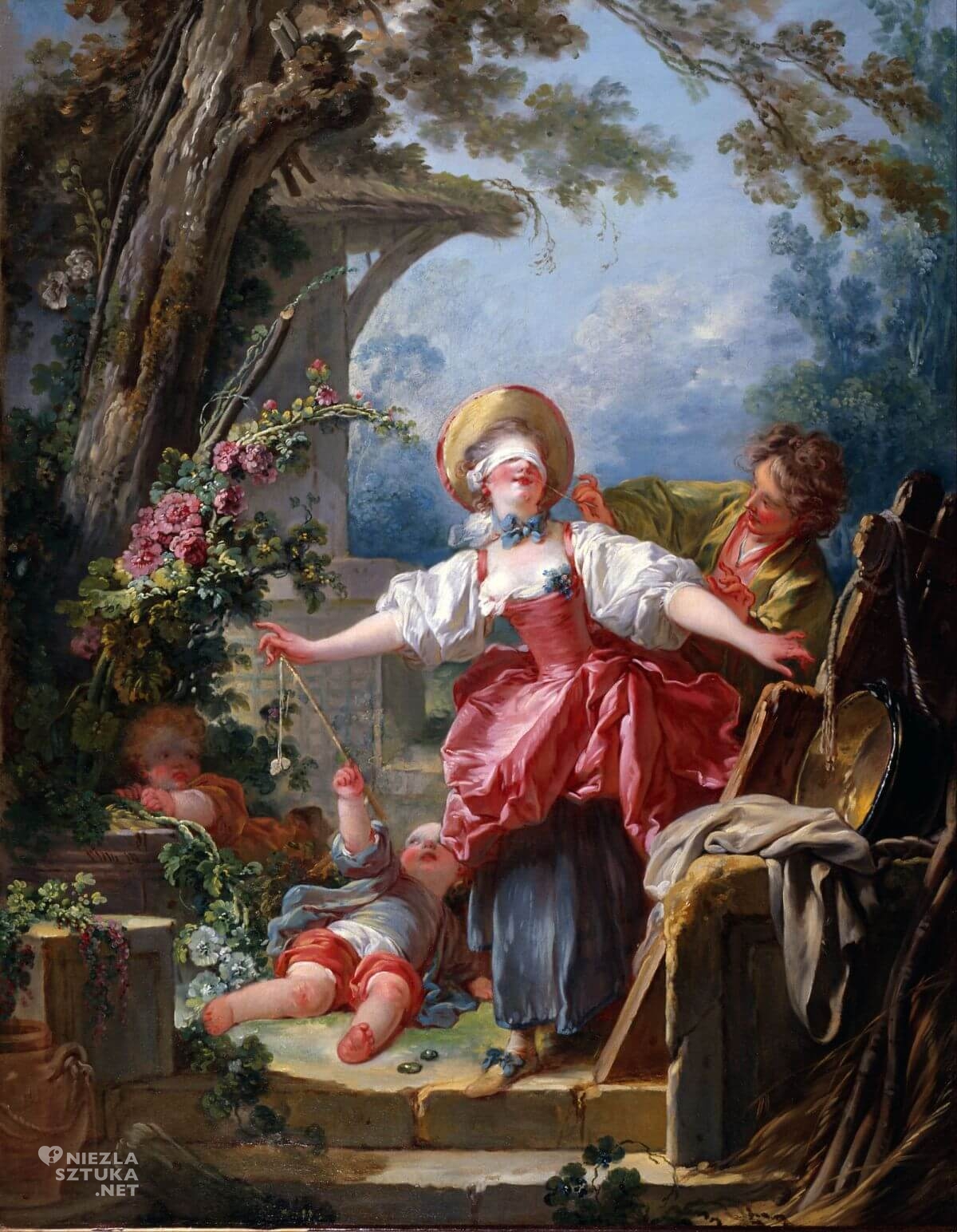 Jean Honore Fragonard, Ciuciubabka, malarstwo francuskie, rokoko, Niezła sztuka