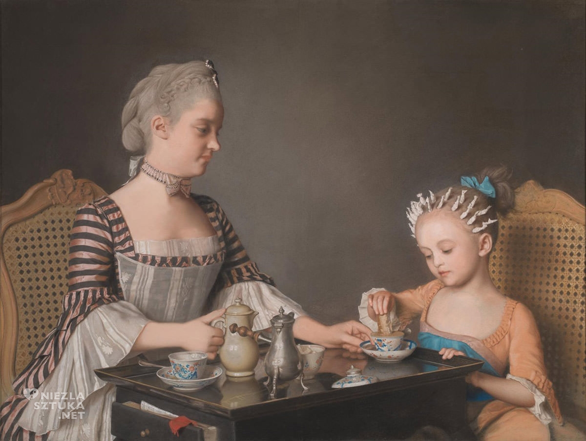 Jean-Étienne Liotard, Śniadanie, malarz szwajcarski, sztuka europejska, Niezła Sztuka