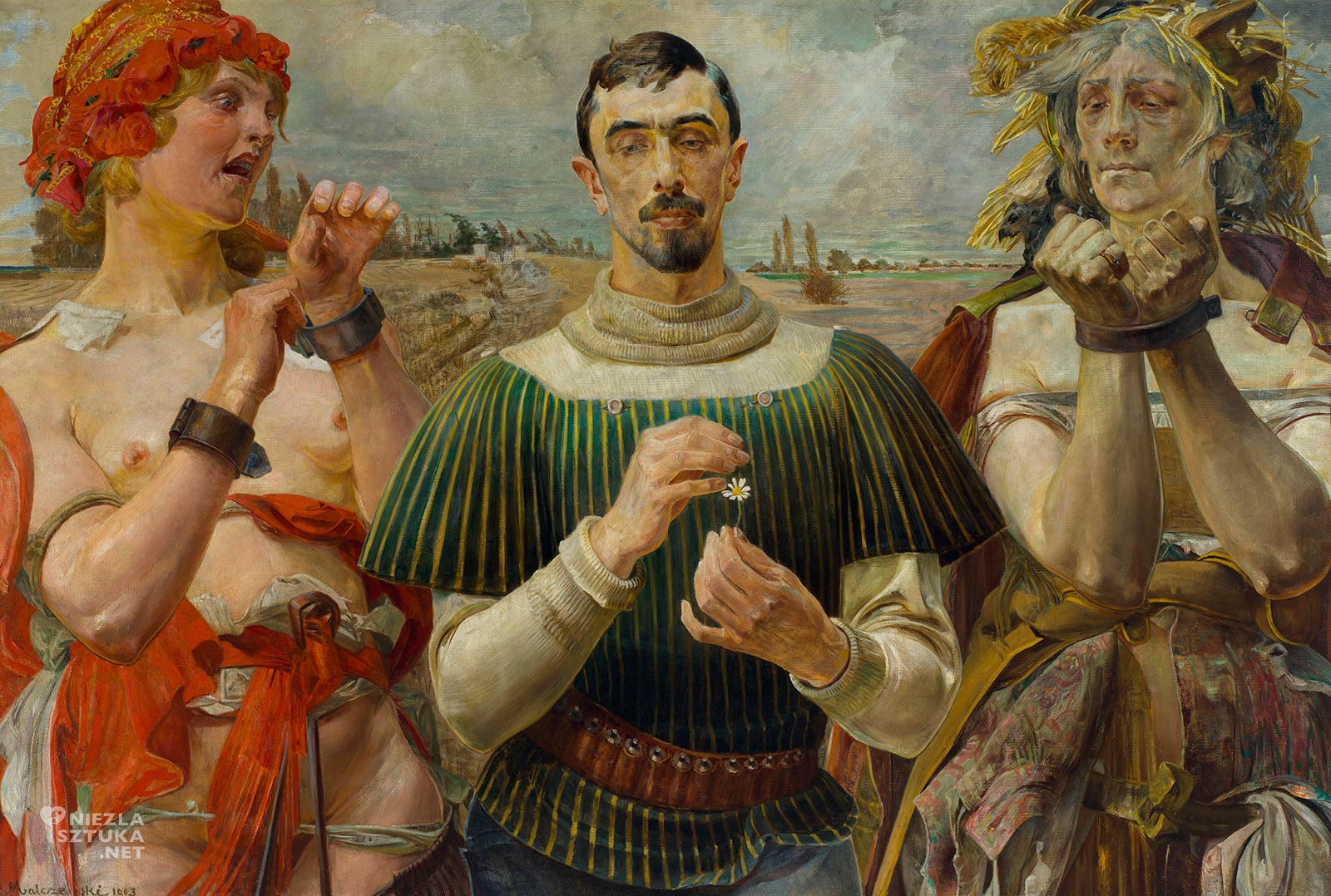 Jacek Malczewski, Hamlet polski, Portret Aleksandra Wielopolskiego, symbolizm, sztuka polska, Niezła Sztuka