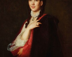 Henryk Rodakowski, Portret Leonii Blühdorn, sztuka polska, malarstwo, Niezła Sztuka