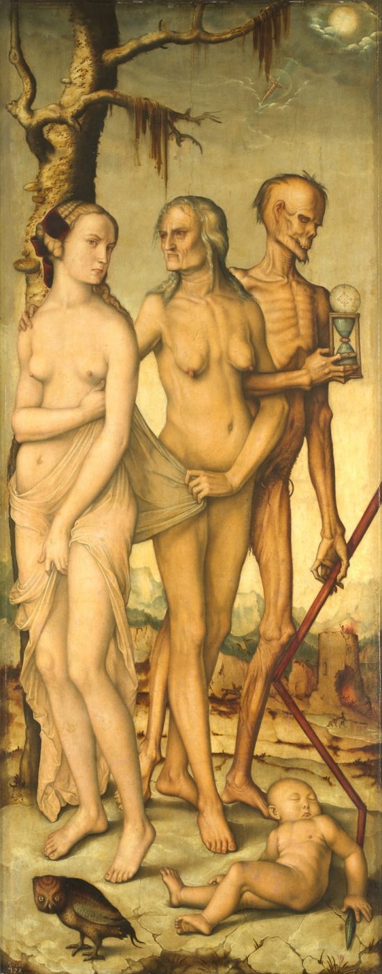 Hans Baldung Grien, Etapy życia kobiety i śmierć, vanitas, niezła sztuka