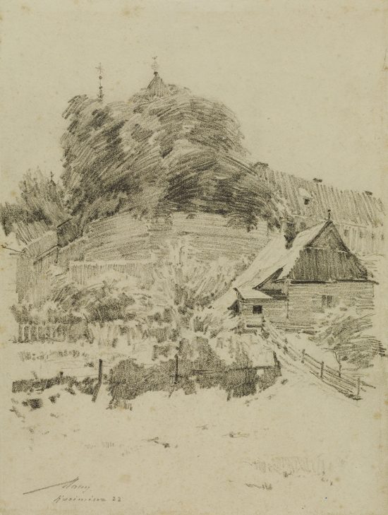 Aleksander Mann, Widok na klasztor oo. Reformatorów, Kazimierz Dolny, Kazimierz nad Wisłą, Niezła Sztuka