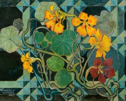 Stanisław Wyspiański, Nasturcje, sztuka polska, kwiaty, motyw roślinny w sztuce, projekt polichromii, kościół franciszkanów w Krakowie, Niezła Sztuka