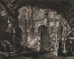Giovanni Battista Piranesi, Carceri d`invenzione, Tablica XVI, Więzienia wyobraźni, niezła sztuka