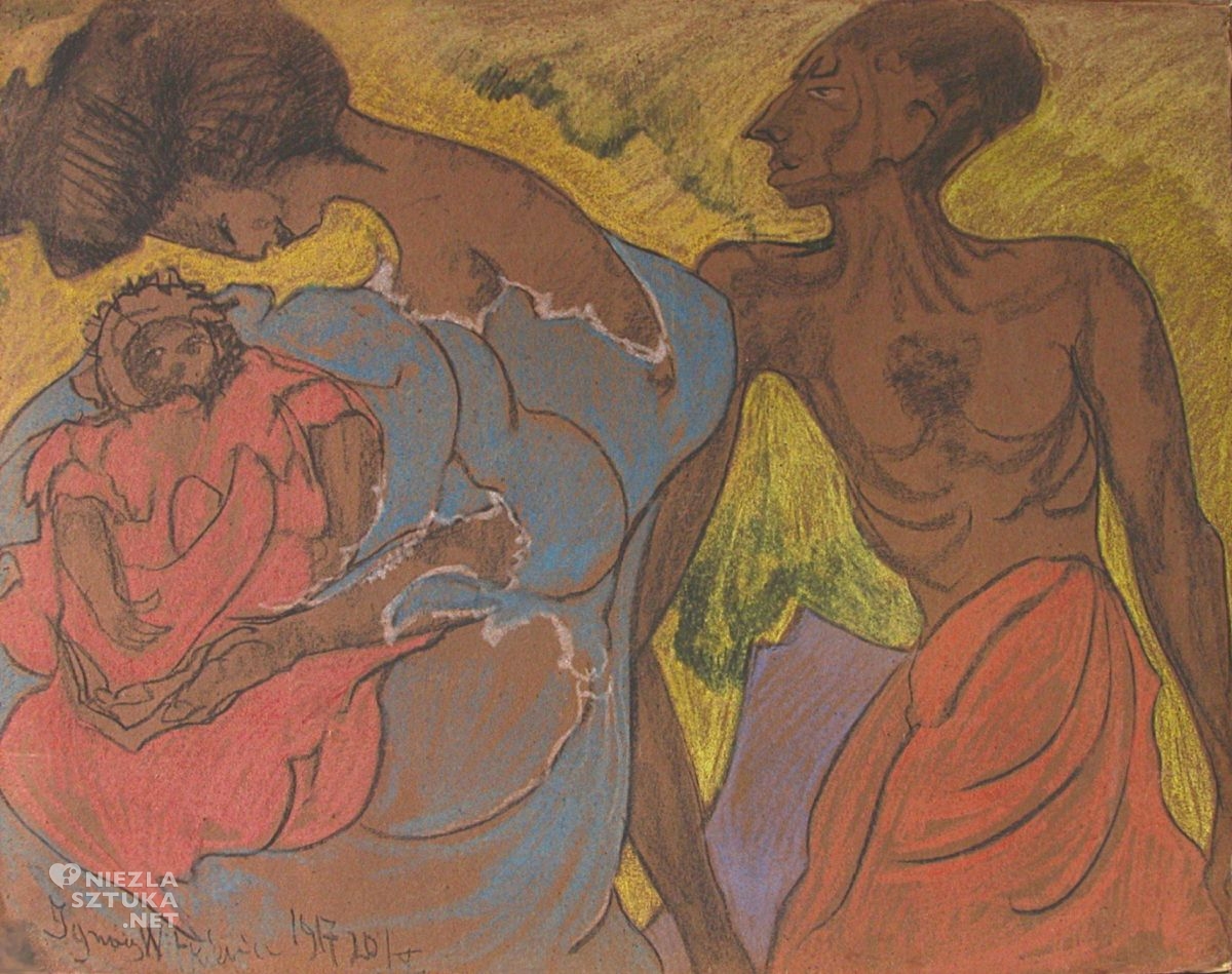 Stanisław Ignacy Witkiewicz, Witkacy, Scena z tumora Mózgowicza z Rozhulantyną, malajskim księciem i wulkanem, abstrakcjonizm, Niezła Sztuka